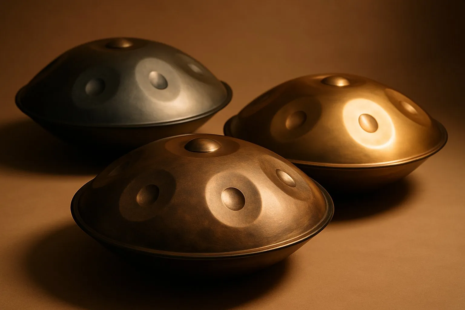 Beukenhouten statief voor handpan en tongdrum